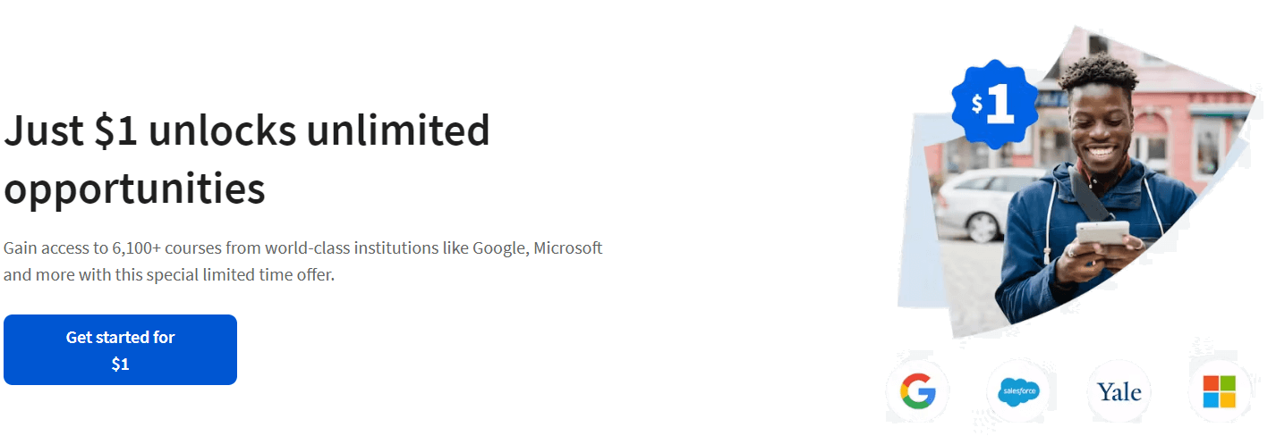 Coursera homepage
