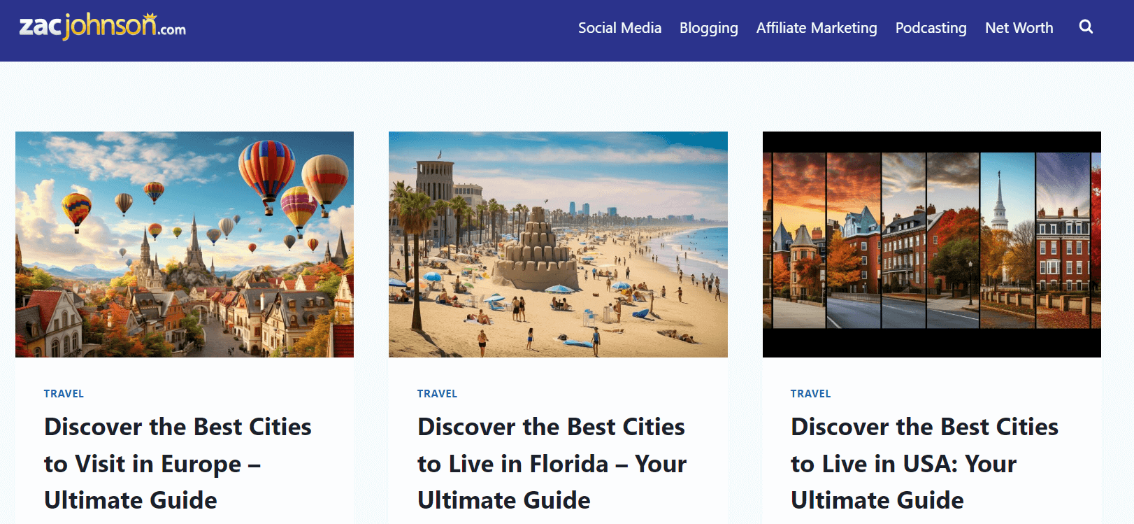 Zac Johnson's affiliate marketing blog
