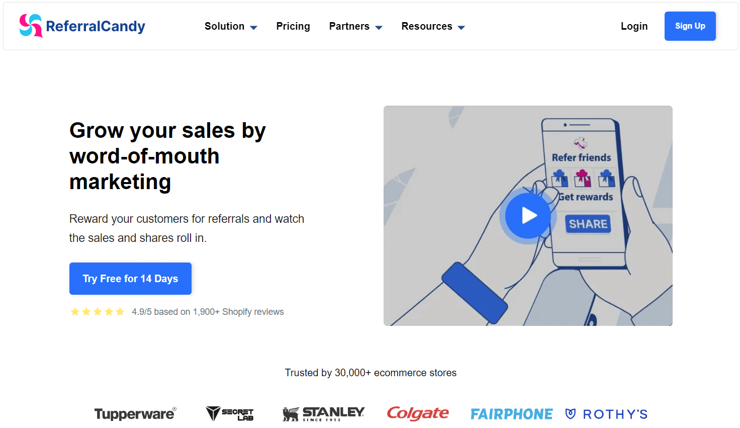 Referral Candy – website