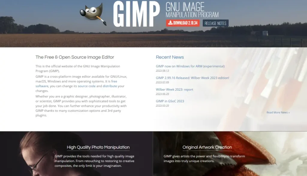 Web Design Tools - gimp