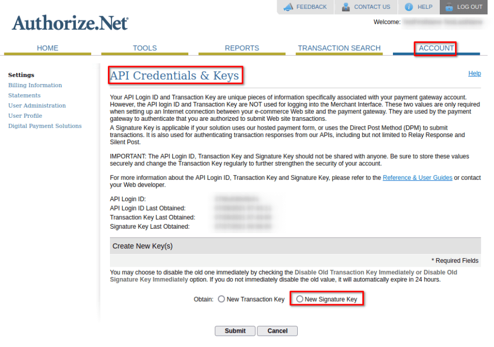 Automating payments with Authorize.net and Books360, step 1