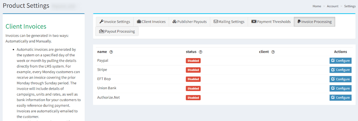 Automating payments with Authorize.net and Books360, step 2