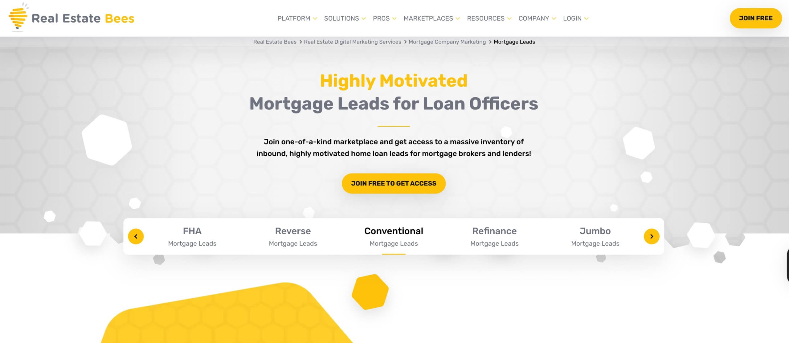 realestatebees.com - Mortgage Leads Marketplace