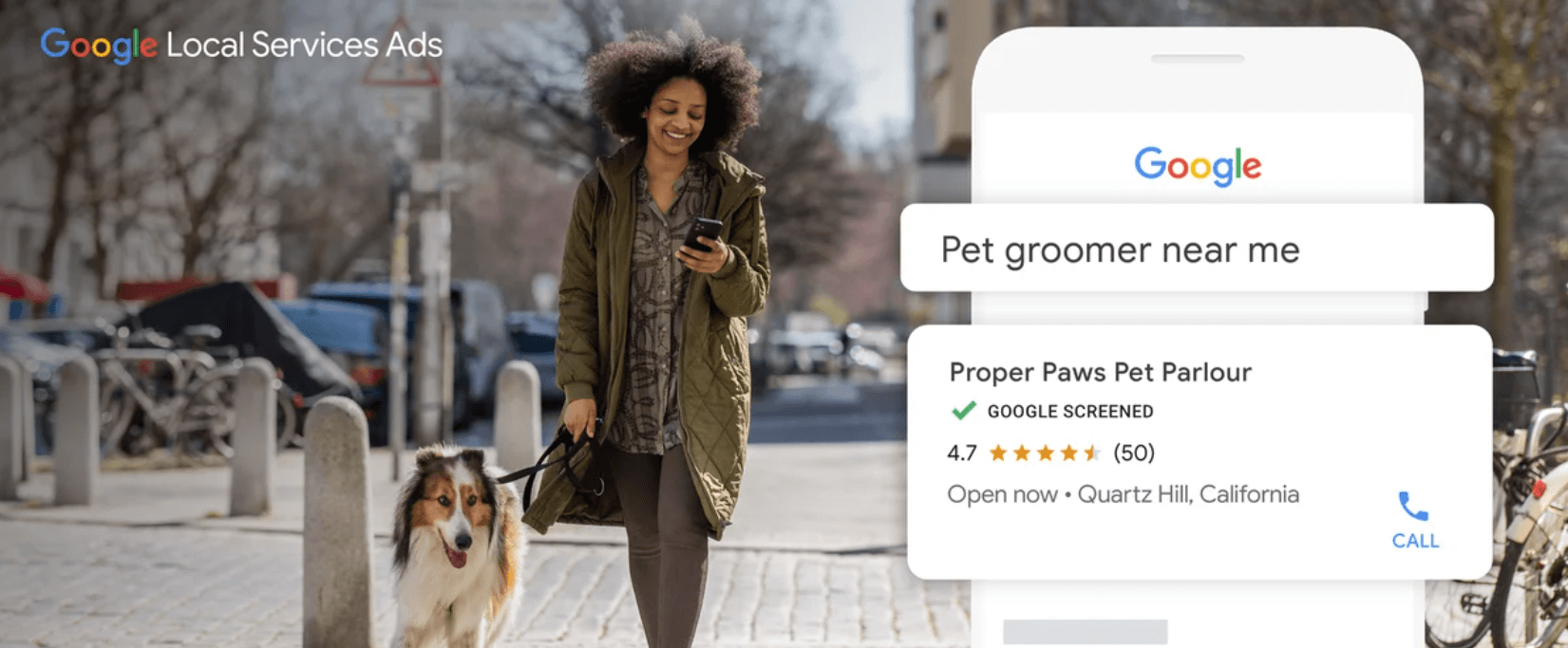 Screenshot announcing Local Services Ads expansion to support more small businesses, from the Google blog.