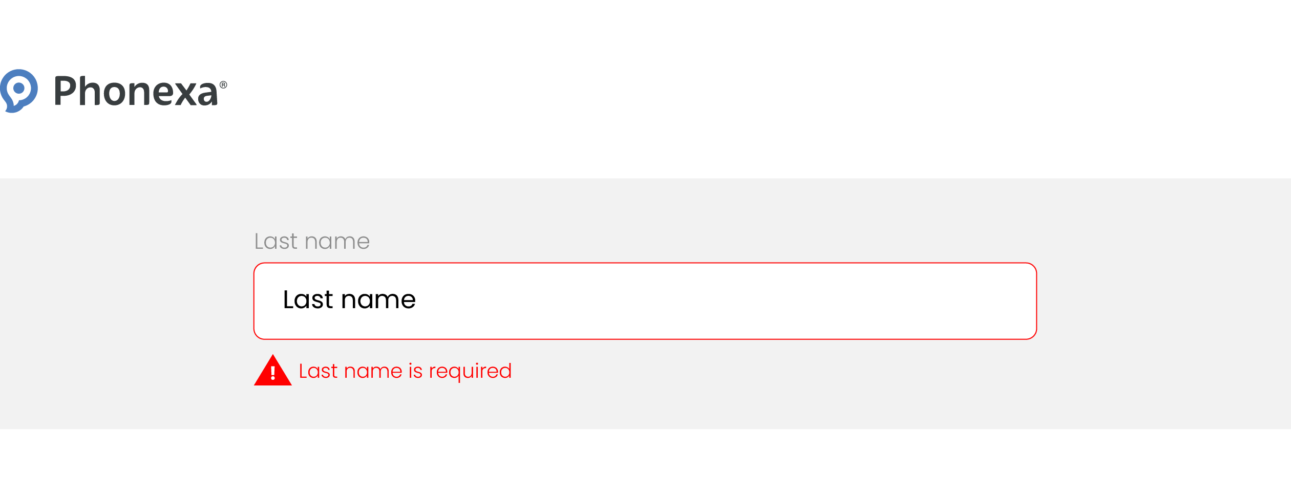 form with real-time error correction