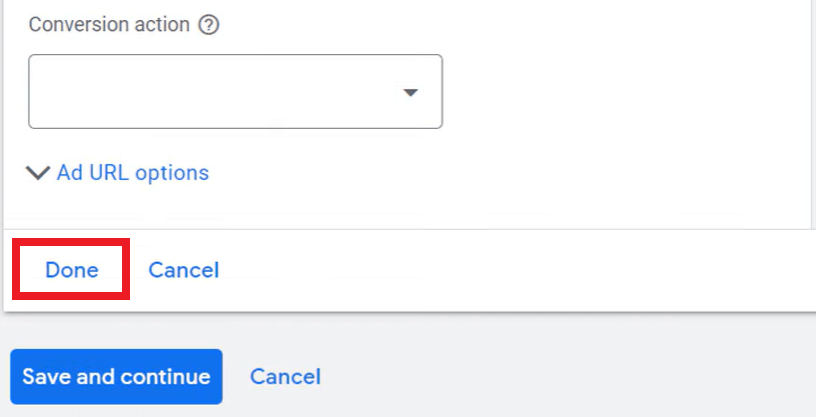 Choosing the conversion action for your Call-Only ads campaign