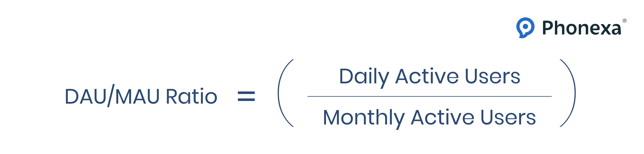 DAU/MAU ratio formula