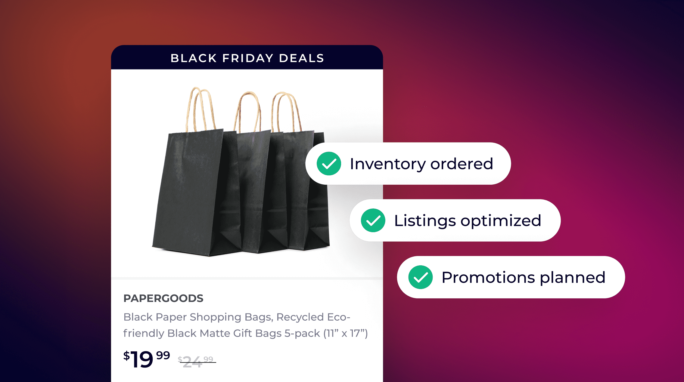 Amazon's RCS advertising for Black Friday with exclusive deals