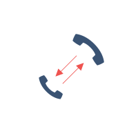 Diagram depicting how intelligent call forwarding ensures calls are automatically redirected to backup agents or departments, guaranteeing seamless service.