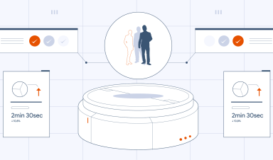 Graphical representation of studying the users' behaviors to personalize marketing campaigns