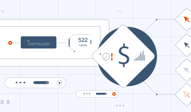 Graphical representation of clicks' contributions to business revenue