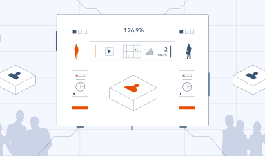 An abstract depiction of a panel with lead parameters acquired through lead attribution