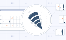 An abstract representation of an affiliate funnel and users at its different stages
