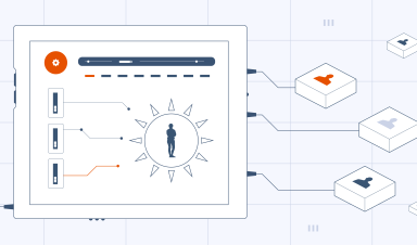 An abstract representing a panel with a solar lead and their attributes