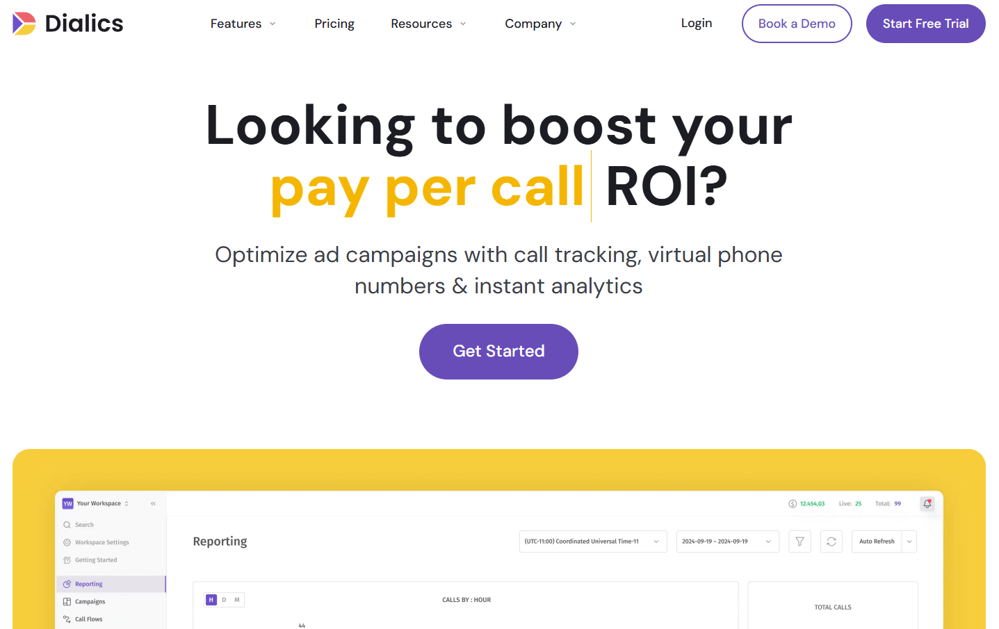 Dialics, an inbound phone call tracking platform