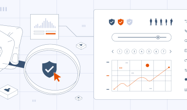 A person uses a magnifying glass to scope into insurance lead properties