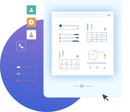 Illustration of a lead qualification software interface displaying real-time lead scoring, filtering criteria, and buyer acceptance rules.