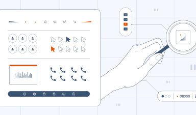 Visualizing the analytics process that takes place with marketing software