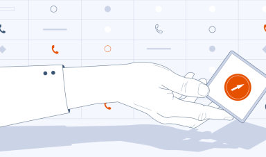 Graphics representing the topic of business calls