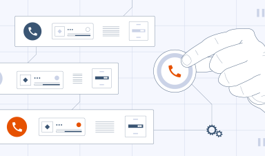Illustration of real-time call tracking and lead generation systems.