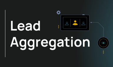 An illustration with a central highlighted profile (yellow) flanked by two others, representing multiple leads being collected from different sources into one unified pool.